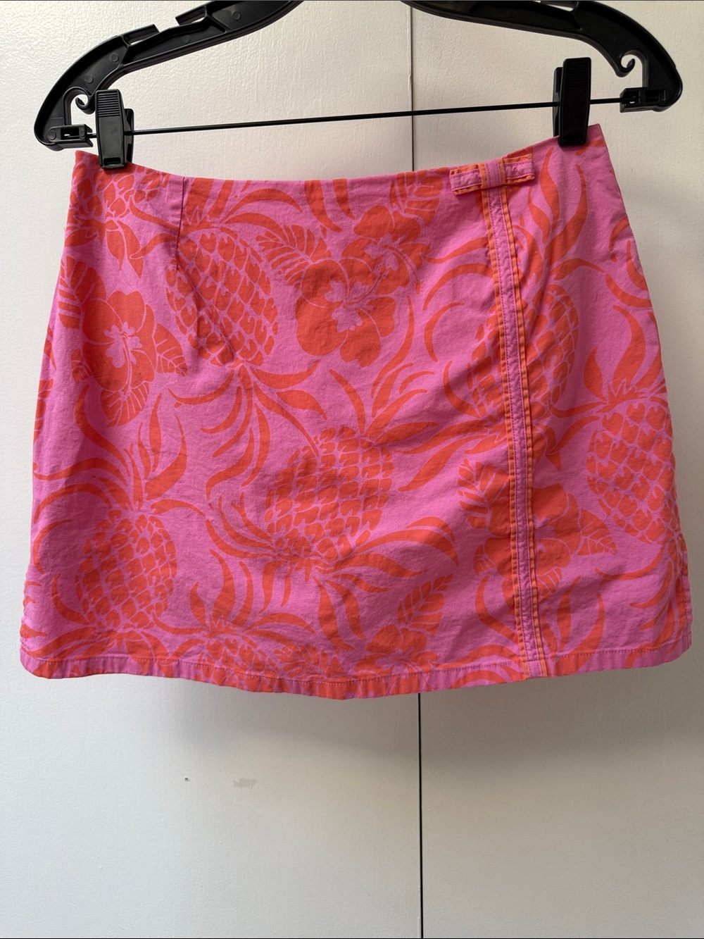 Lilly Pulitzer Pink Mini Skort with Orange Pineapple Print